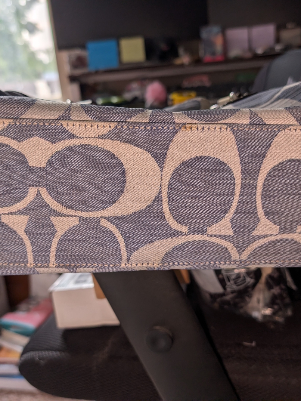 Coach Penelope Denim Satchel - Picture 5 of 9
